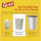 Glad 13 gal Trash Bags, 0.72 mil (18 Micron), White CLO79157 - alternate 3
